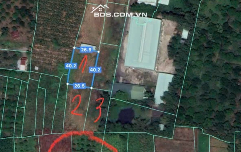 Bán 3 sào đất vuông vức sổ riêng - 500m UBND Sông Thao - Đồng Nai