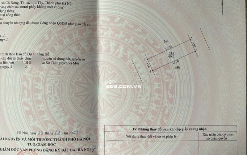 CẦN BÁN GẤP - LÔ ĐẤT 2 MẶT TIỀN ĐẸP NHẤT KHU VỰC CỔ ĐÔNG - HÒA LẠC chưa tới 2 tỷ