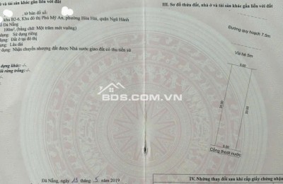 Bán đất đối diện toà chung cư FPT - đường Nguyễn Quý Anh