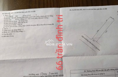 Bán đất kiệt Ô TÔ K64 Trần Đình Tri - Kiệt trước nhà 4m