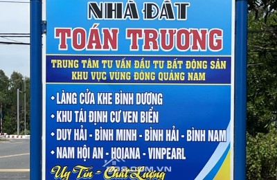 Trung Tâm Tư Vấn Đầu Tư BĐS Khu Vực Vùng Đông Quảng Nam