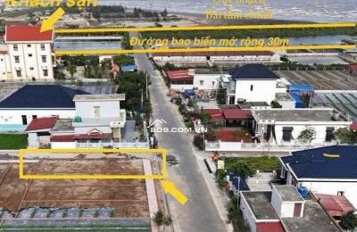 100m Đất mặt biển quất lâm sát flamigo sẵn sổ công chứng