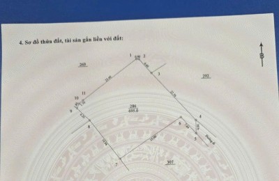 Cần bán 700m đất tại xã đoài phương đất vuông phù hợp phân lô