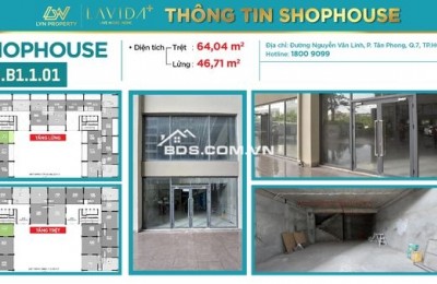 CHO THUÊ SHOPHOUSE LAVIDA PLUS – QUẬN 7
