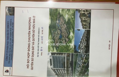 BÁN ĐẤT DỰ ÁN THANH HÀ, HÀ NỘI.