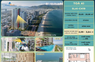  SỞ HỮU NGAY CĂN STUDIO VIEW BIỂN – TÒA A1 THE SOLEIL ĐÀ NẴNG