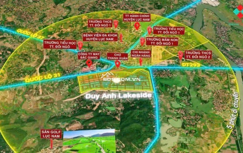 Bán ĐN dự án view đẹp, 3,1 tỷ, 85m2 tại Khu đô thị mới Đồng Cửa,xã Lục Nam, Bắc Ninh