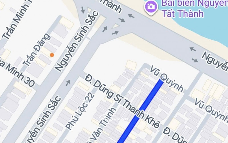 Chào bán lô đất 2 mặt tiền đường Phùng Chí Kiên - gần biển -75M2