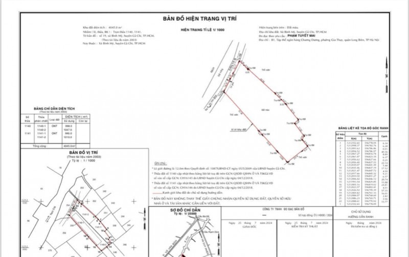 Bán Gấp 2 Thửa Đất Liền Kề Mặt Tiền Đường 177, Xã Bình Mỹ, Củ Chi - Tổng Diện Tích 4045m² Giá 34,5 Tỷ