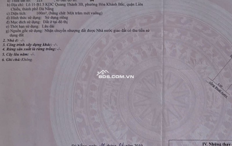 BÁN ĐẤT MT BÀU VÀNG 5 – TRUNG TÂM HÒA KHÁNH, LIÊN CHIỂU