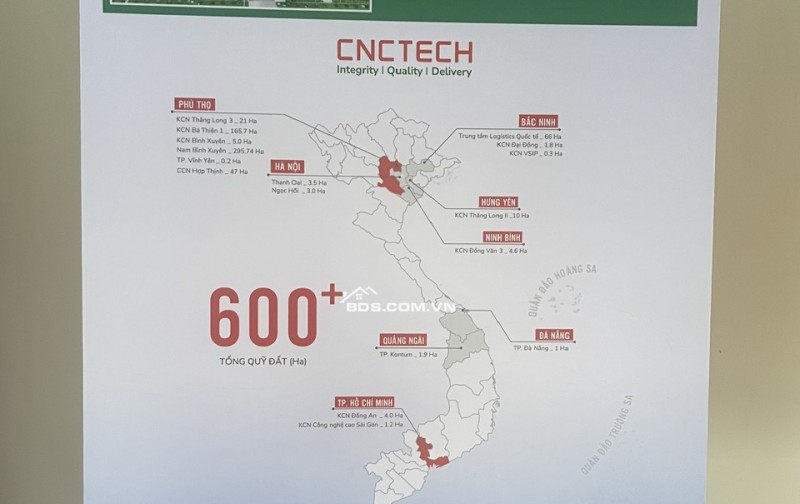 Bán và Cho thuê 108ha đất Công Nghiệp tại KCN nam Bình Xuyên,xã Bình Nguyên,Phú Thọ, giá siêu hời
