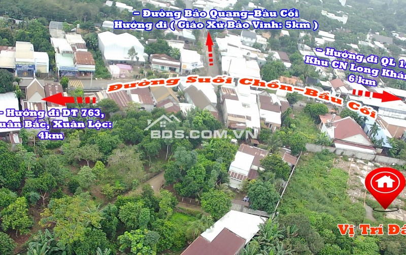 200 m² Đất Thổ Cư Ngay Chợ Bầu Cối P Bảo Vinh, ĐN, giá chỉ 4,9tr/m vuông