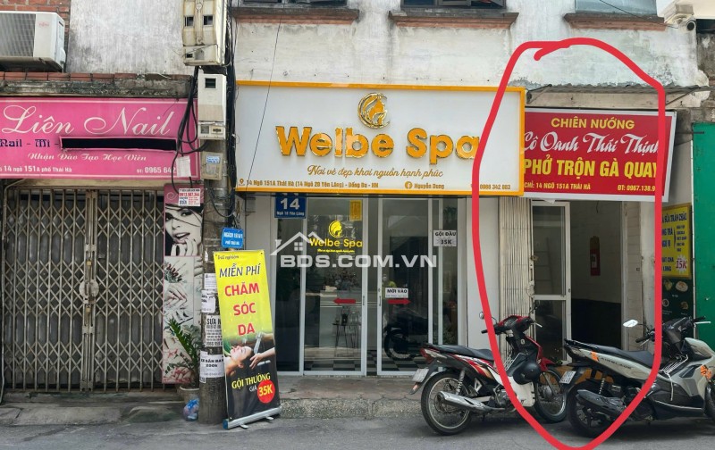 Cho thuê nhà 14/151A, Thái Hà, diện tích ~10m2 : Tiện làm VPĐD, CH, KD và ở.