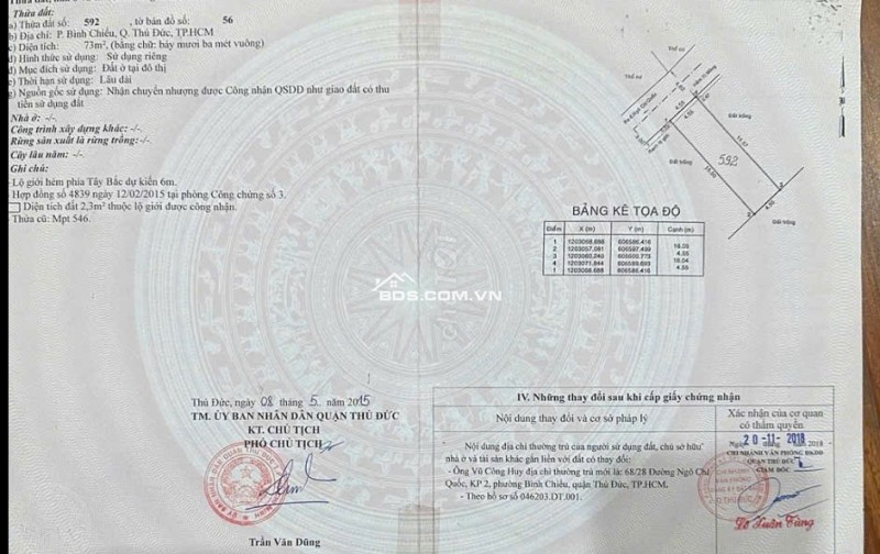 Bán nhà 1 trệt 2 lầu 68/28 Ngô Chí Quốc TP Thủ Đức hẻm xe hơi