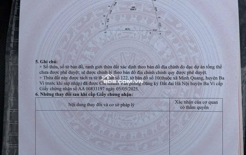 Bán 3093m2 đất mặt đường thôn Dy, Ba Vì, Hà Nội