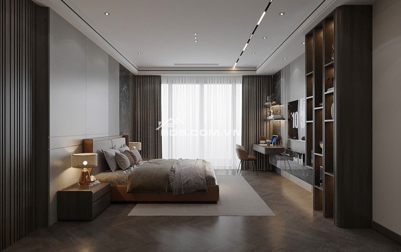 Bán nhà Thạch Bàn 45m2 x 6 tầng, 2 mặt thoáng, ô tô vào