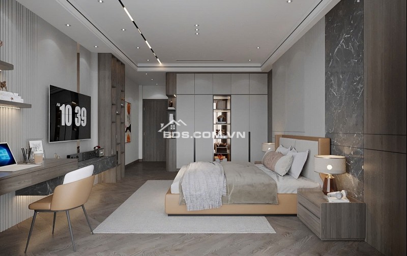 Bán nhà Thạch Bàn 45m2 x 6 tầng, 2 mặt thoáng, ô tô vào