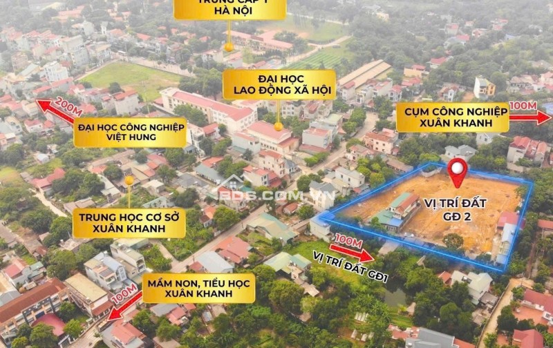 Đất Trong Lõi Vệ Tinh Sơn Tây , Đất Đô Thị Sơn Tây Gần 2 Trường Đại Học ( Đại Học Việt Hung - Đại Học Lao Động Và Xã Hội)