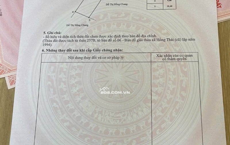 Bán đất 42m2 Xích Thổ Đồng Thái An Dương Hải Phòng