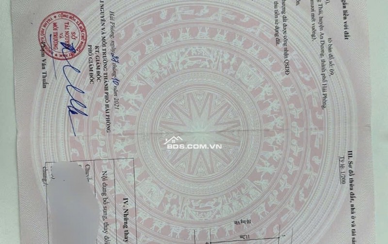 Bán đất 60m2 Kiều Trung An Dương Hải Phòng