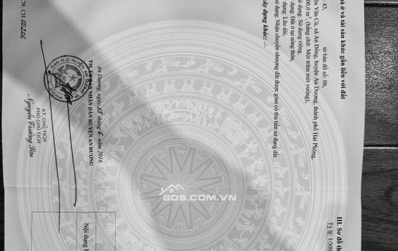 Bán đất 100m2 tuyến 2 Văn Cú An Dương Hải Phòng