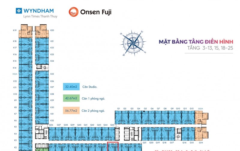 Sở hữu căn Q1126 - Condotel khoáng nóng Wyndham – View thoáng, full nội thất – Giá 1,7 tỷ