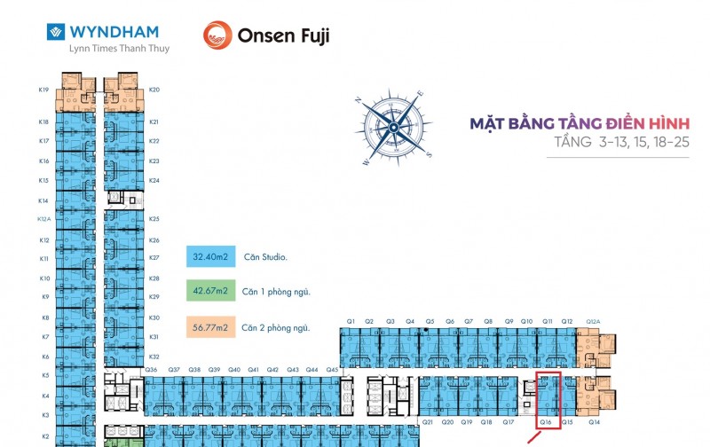 Bán căn Q12A16 – Condotel Wyndham Thanh Thủy – 1,7 tỷ