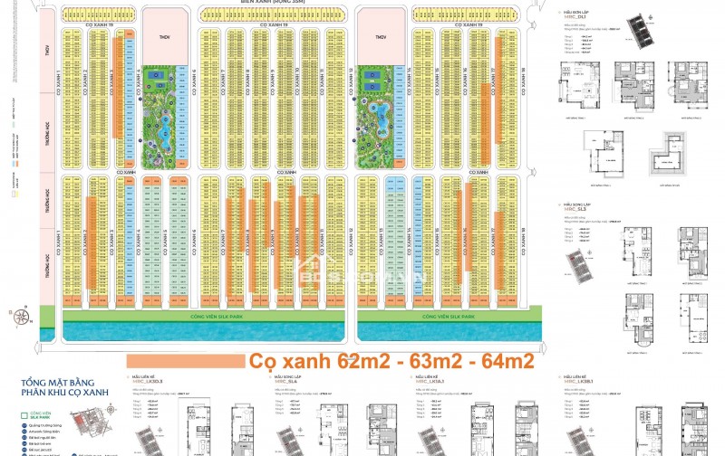 Bán liền kề 62m2, 63m2, 64m2 Vinhomes Ocean Park 2 Hưng Yên