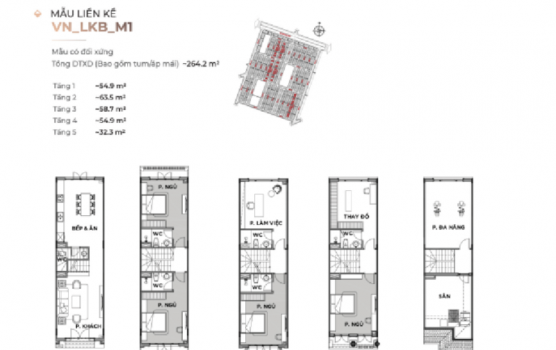 Bán liền kề 62m2, 63m2, 64m2 Vinhomes Ocean Park 2 Hưng Yên