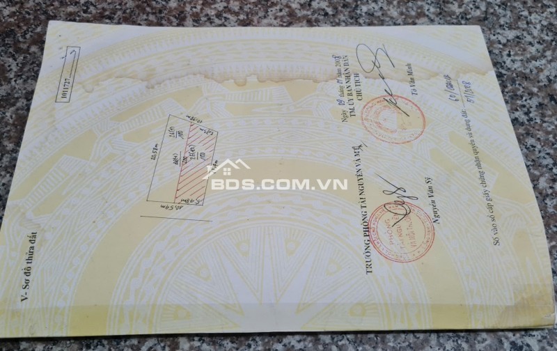 Bán đất thổ cư sổ đổ chính chủ pháp lý rõ ràng không vướng mắc
