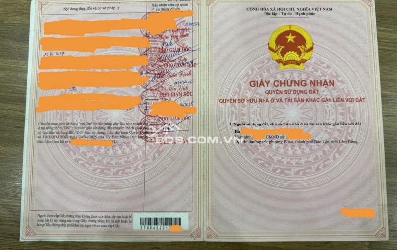 HOT HOT Lộc An, Bảo Lâm, 246.2m² (full thổ cư), 9 triệu/m².