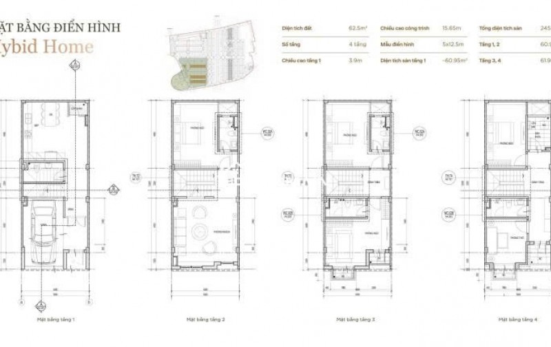  CẦN BÁN 5 LÔ LIỀN KỀ HYBRID HOME – PHÂN KHU PHÚ QUÝ, VLASTA THỦY NGUYÊN 