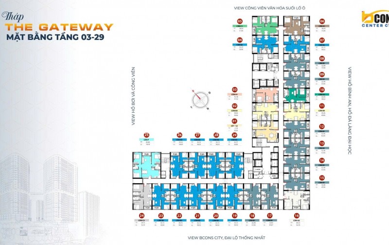 Bcons Center City –  cọc chỉ 5% và tới 7/2026 mới tiếp tục thanh toán