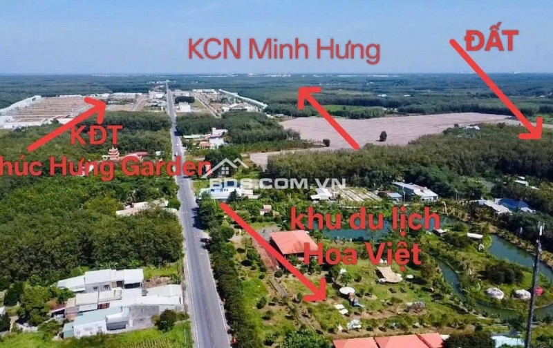 Bán đất đẹp sát bên KCN Minh Hưng, giá siêu hời 575 triệu, 215m2