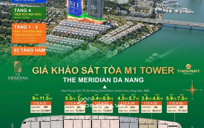  CĂN HỘ 1PN THE MERIDIAN VIEW PHÁO HOA– LỰA CHỌN TỐI ƯU KHAI THÁC DÒNG TIỀN 