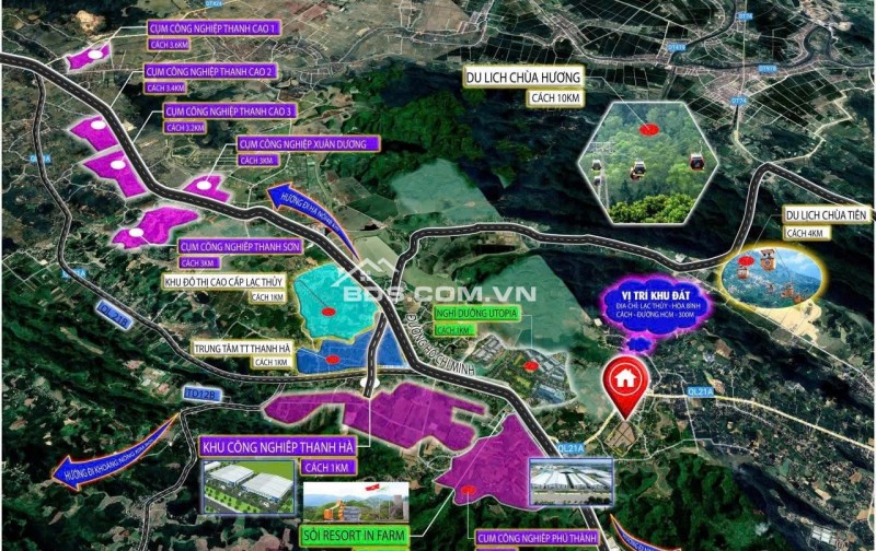 KHU ĐẤT VỚI ĐIỂM NHẤN VỊ TRÍ NẰM SÁT CÁC RESORT VÀ CCN LỚN TRỌNG ĐIỂM TẠI PHÚ THÀNH