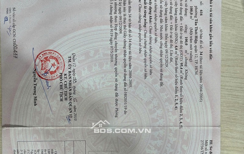 Bán Nhà Đường TTH 21, Tân Thới Hiệp, Q12