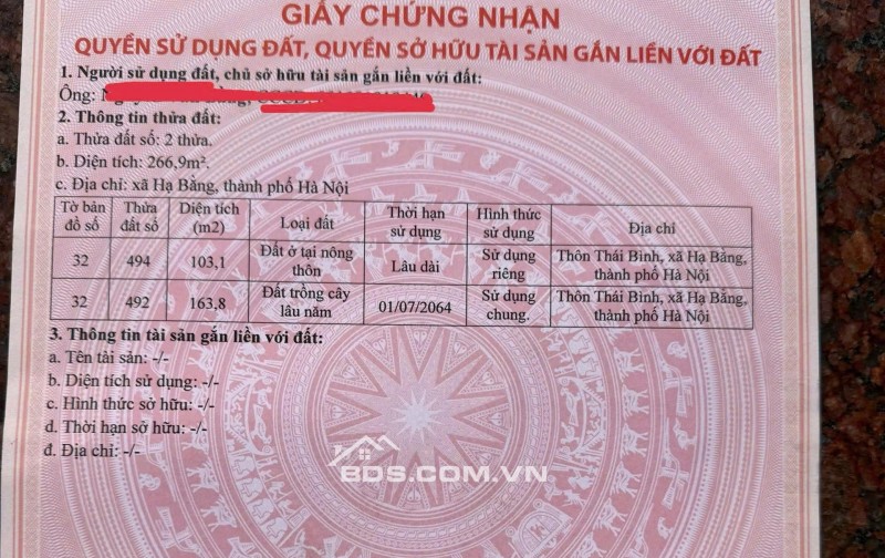Bán đất thổ cư mặt đường 420 – vị trí ở tiện, kinh doanh tốt