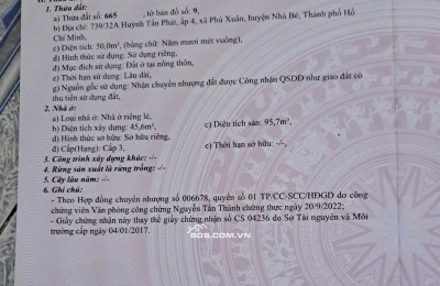 Bán nhà góc 2 mặt tiền hẻm xe hơi Huỳnh Tấn Phát Nhà Bè