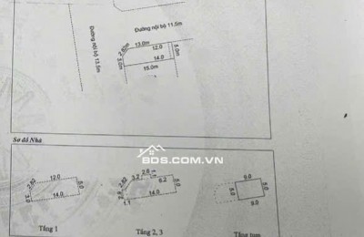 Bán nhà 3 tầng -  lô góc tại khu Phúc Thành 2.