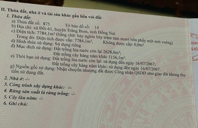 Bán đất sào An Viễn, Đồng Nai