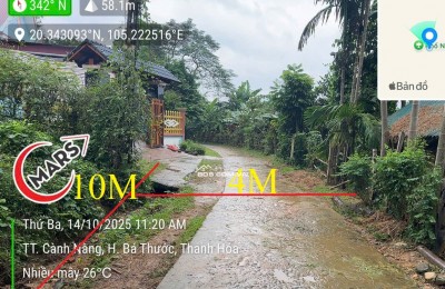 NGÂN HÀNG PHÁT MẠI 211M ĐẤT TẠI PHỐ NÚI, XÃ BÁ THƯỚC, TỈNH THANH HÓA.