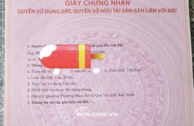 Bán Lô đất dự án Phượng Mao Green City - Quế Võ - Bắc Ninh