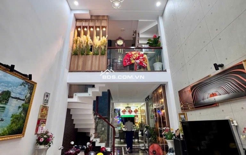 Bán nhà 4 tầng ngang chuẩn 5*17m Hẻm 331 Phan Huy Ích sát chung cư Khang Gia chỉ 7.5tỷ.