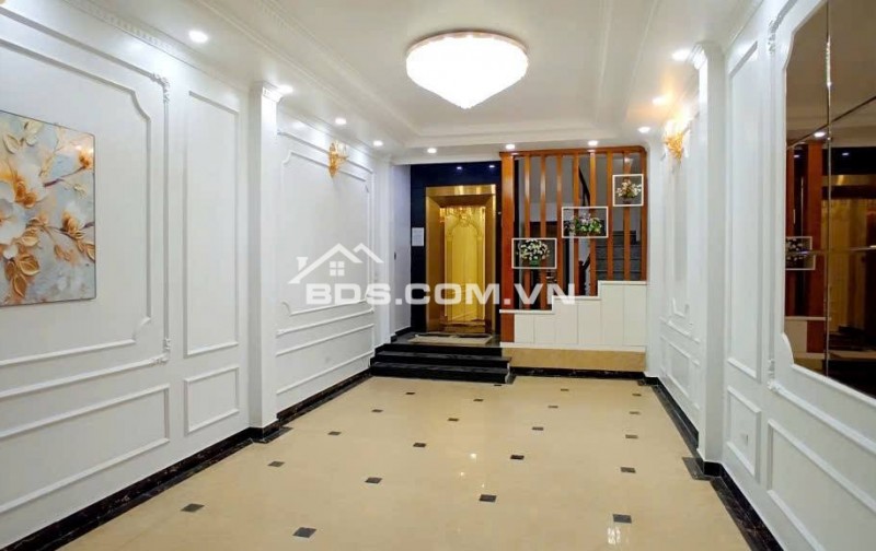 Bán Nhà, 2 Ô TÔ Tránh, Tân Mai 47m, 8 tầng, mt 4m, giá 23 tỷ.