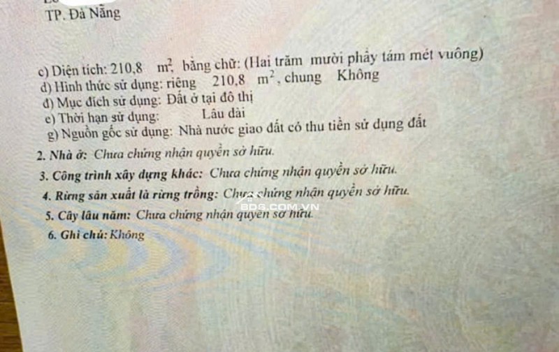Bán đất đường Bàu Mạc 14 - Liên Chiểu - Đà Nẵng