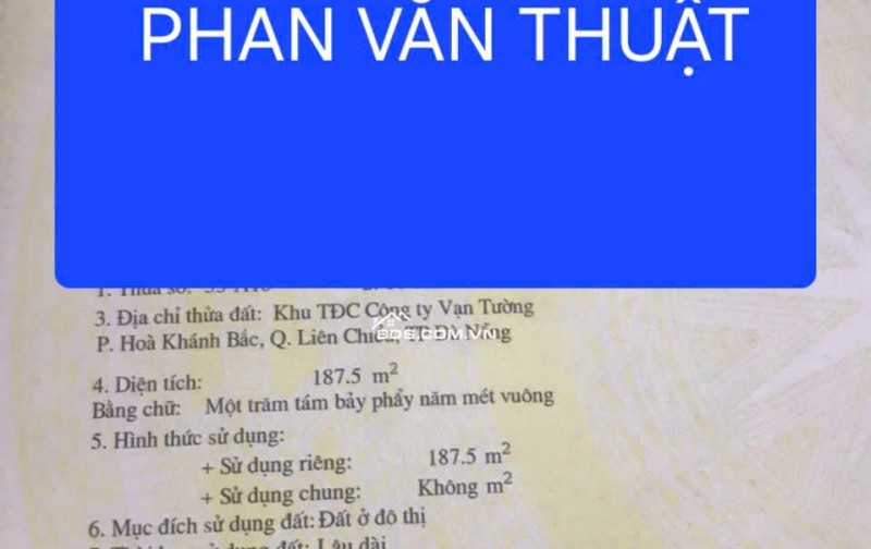 Bán đất đường Phan Văn Thuật nằm song song Nguyễn Tất Thành - Sát biển