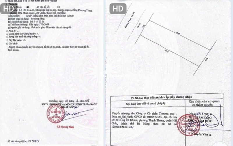 Bán đất 2 Lô liền kề đường Phan Thị Nể - Thông biển - Xây căn hộ quá đẹp