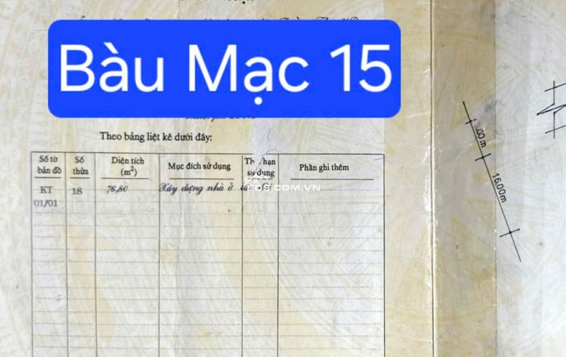 Bán nhà 2 mặt tiền đường Bàu Mạc 15 - Nhà C4
