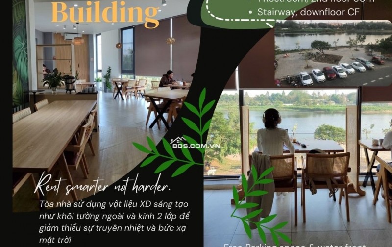 CHỐT nhanh MẶT SÀN VP tầng 2 - VIEW TRIỆU ĐÔ HỒ BÚNG XÁNG - FULL option 7$/M²